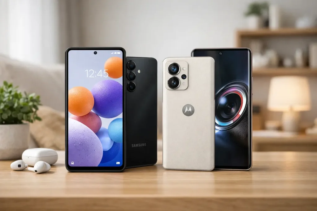 Smartphone Samsung Galaxy A56 5G vs Motorola Edge 50 5G: Performance ou Câmera?