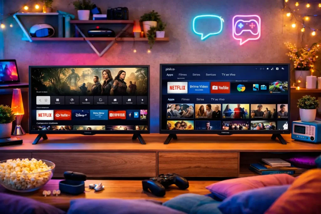 Smart TV 32" LG HD 32LR600B vs Smart TV 40” Philco PTV40M9GR2CGB: Qual oferece mais recursos?