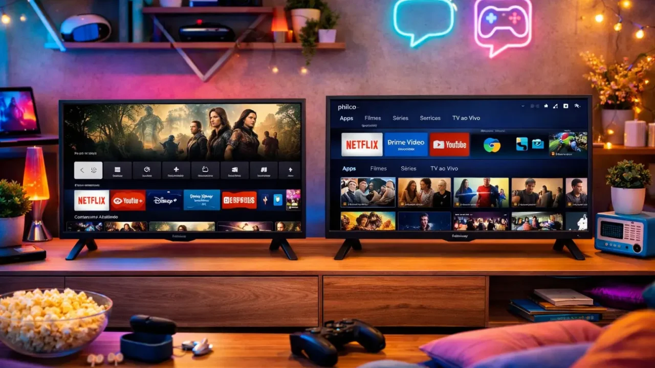 Smart TV 32" LG HD 32LR600B vs Smart TV 40” Philco PTV40M9GR2CGB: Qual oferece mais recursos?