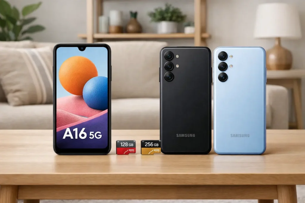 Samsung Galaxy A16 5G: 128GB vs 256GB: Desempenho ou Capacidade?