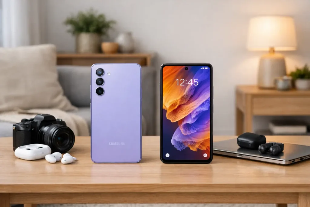 Samsung Galaxy A55 5G vs Samsung Galaxy S24 FE 5G: Câmera ou Performance?