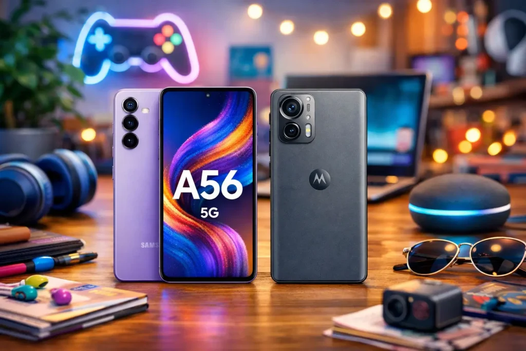 Samsung Galaxy A56 5G vs Motorola Edge 50 5G: Desempenho ou Câmera?