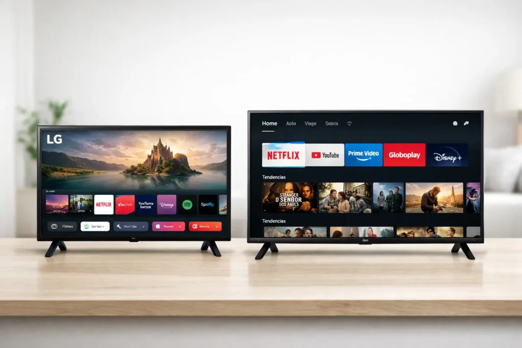 Smart TV 32" LG HD 32LR600B vs Smart TV 40” Philco PTV40M9GR2CGB: Tamanho ou Funcionalidade?