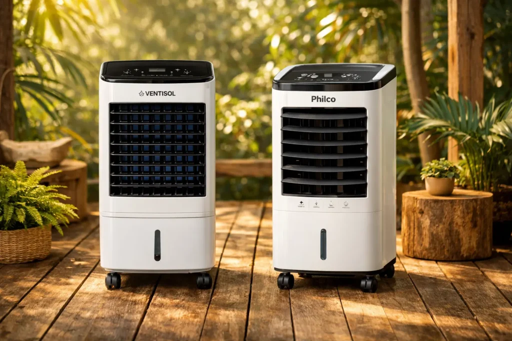 Ventisol Climatizador CLIN vs Philco Climatizador 4 em 1 PCL05A: Eficiência ou Versatilidade?