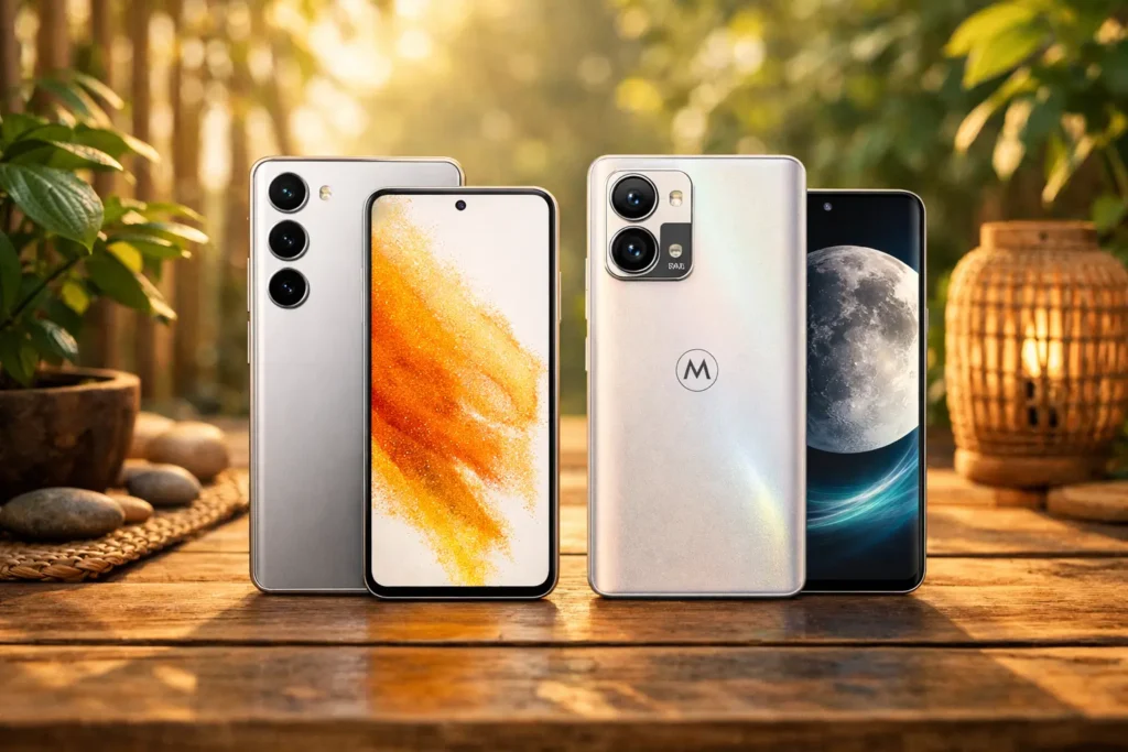 Smartphone Samsung Galaxy S24 vs Motorola Edge 60 PRO 5G: Desempenho ou Câmera?