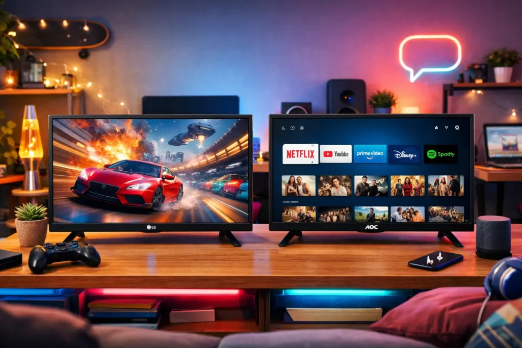 Smart TV 32" LG HD 32LR600B vs AOC 32S5045/78G: Desempenho ou Conectividade?