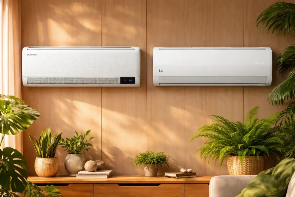 Samsung WindFree AI vs LG Dual Inverter: Eficiência ou Conforto?