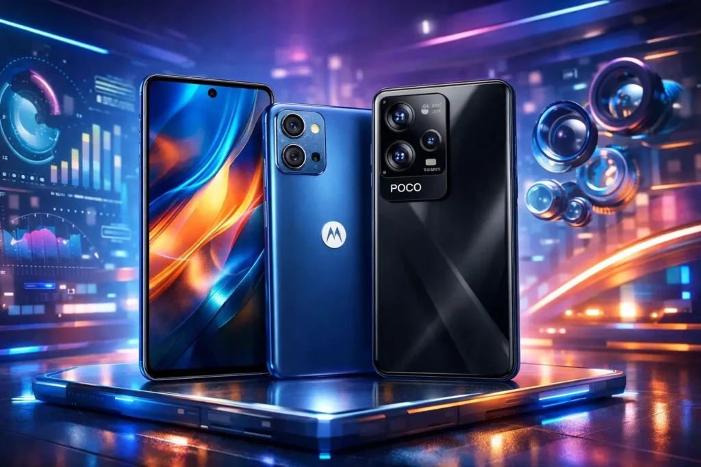 Motorola Moto G75 5G vs Xiaomi Poco X7 Pro 5G: Desempenho ou Câmera?