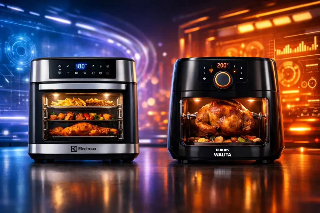Electrolux Air Fryer Oven vs Philips Walita: Versatilidade ou Potência?