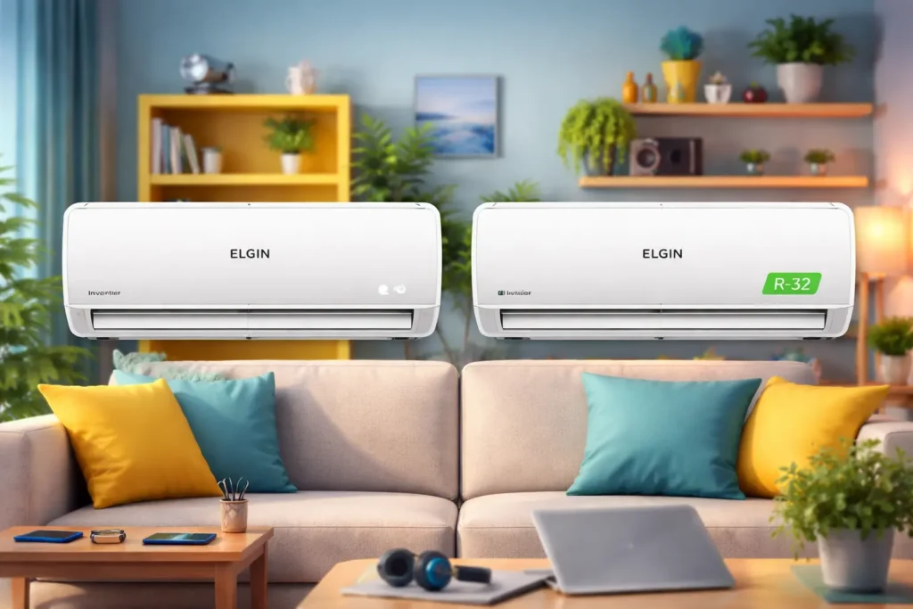 Elgin Split Hi Wall Inverter 9.000 BTU/h Frio vs Elgin Split Hi Wall Inverter R-32 9.000 BTU/h Frio: Eficiência ou Economia?