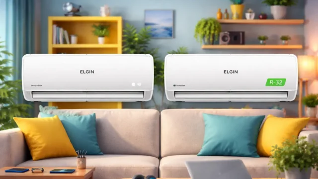 Elgin Split Hi Wall Inverter 9.000 BTU/h Frio vs Elgin Split Hi Wall Inverter R-32 9.000 BTU/h Frio: Eficiência ou Economia?
