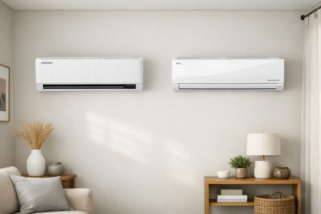 Samsung WindFree AI vs LG Dual Inverter Voice: Desempenho ou Economia?