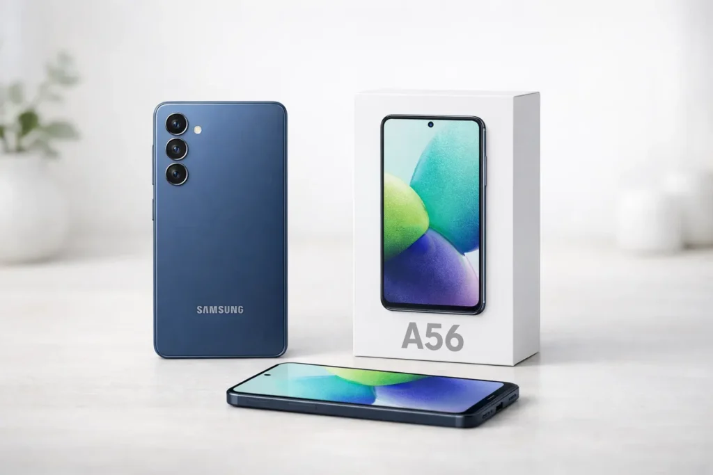 Samsung Galaxy A56 5G até R$2.090,00 com avaliações ★4,6