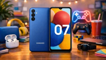 6 Galaxy A07 128GB com design premium por preço justo