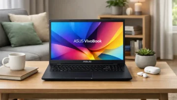 3 Notebooks ASUS VIVOBOOK GO 15 prontos para viagem com bateria duradoura