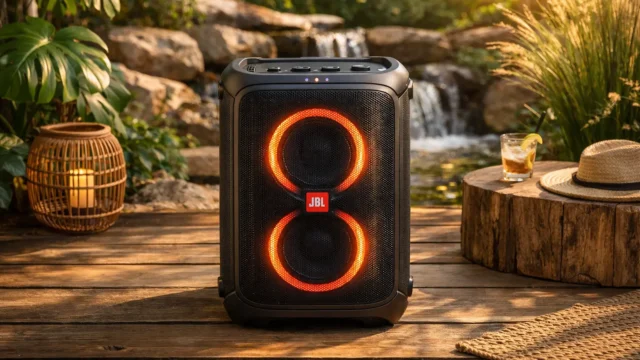 Caixa de Som Bluetooth PartyBox Stage 320 JBL bons até R$3.800 com tecnologia de ponta