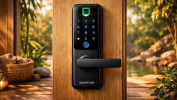 Fechadura Eletronica Digital Biométrica Kuanttum Kappa barato e confiável para qualquer bolso