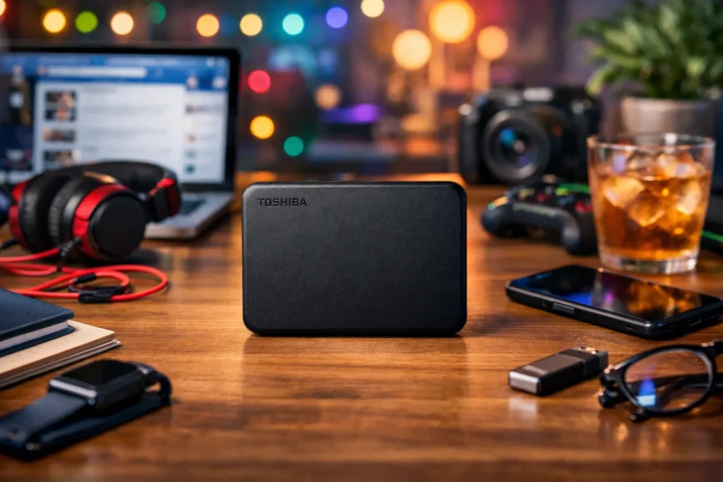 Toshiba Canvio Basics 2TB Preto destaque em 01/23/2026: 6 modelos que atendem todas as necessidades de armazenamento