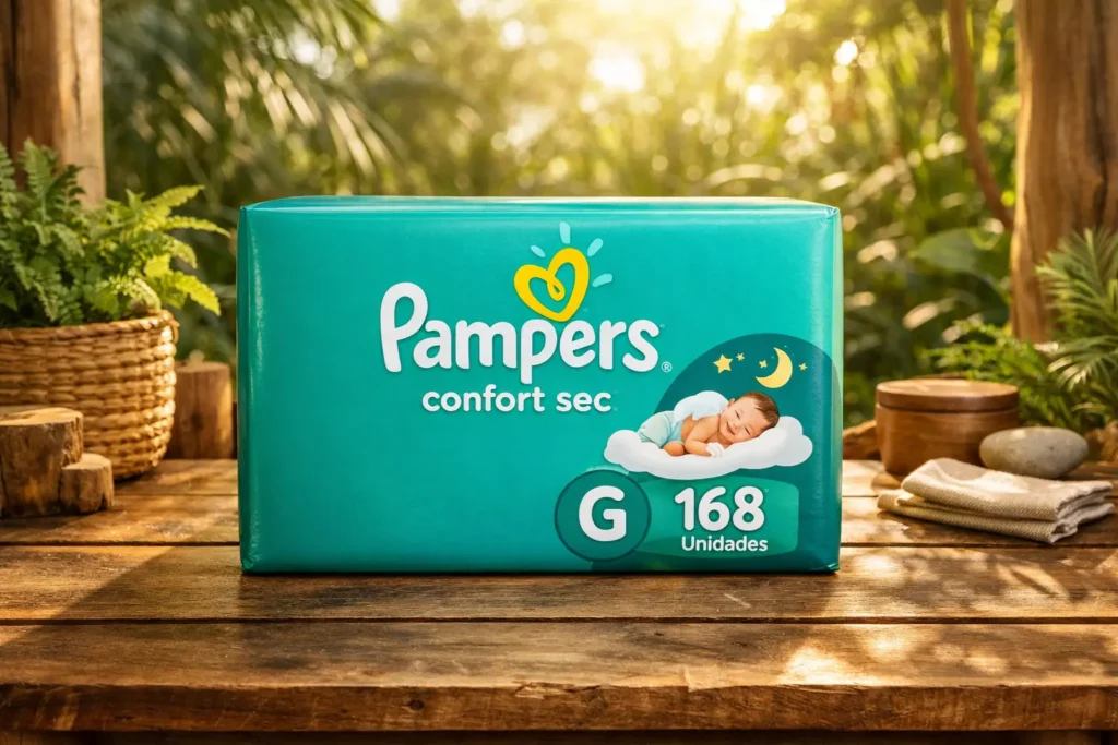Top 6 Fraldas Pampers Confort Sec G 168 Unidades para o Dia a Dia