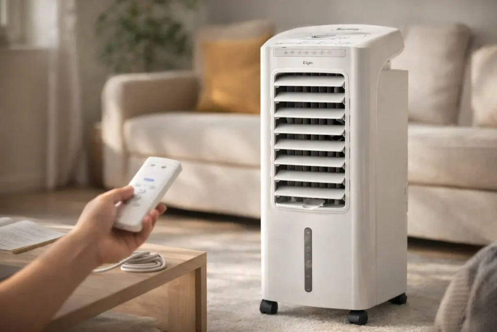 Compare 6 climatizadores de ar de 4 a 8,4 litros e veja quais trazem funções 3 em 1 ou 4 em 1, timer, filtros e ionização sem exigir instalação.