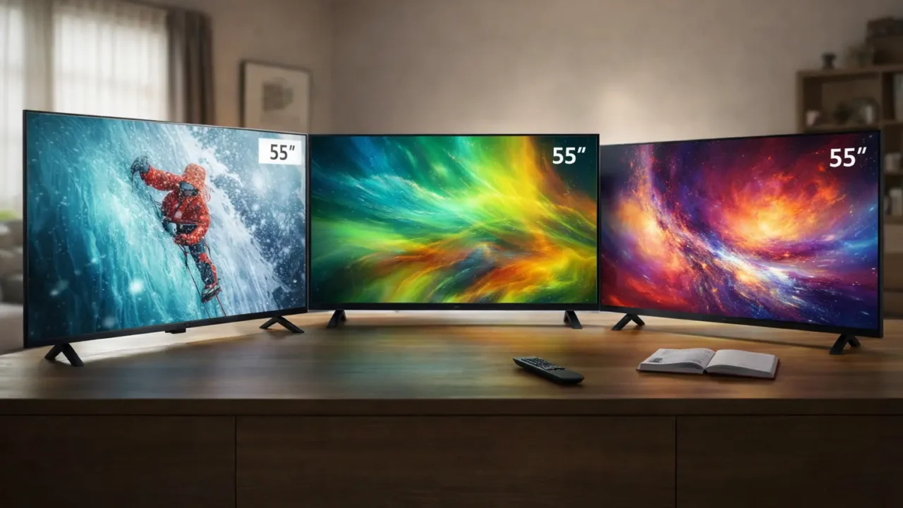 Smart TV 55: 4 opções por perfil de uso para escolher com clareza