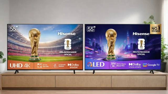 Hisense 55 polegadas: 2 modelos para escolher com clareza