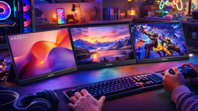 Arzopa Z1FC: 3 opções de monitores portáteis para aumentar sua produtividade e diversão