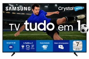 Samsung U8600F 43”: 4K e Tizen para salas compactas