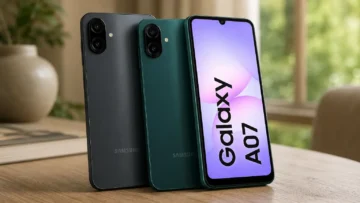 Galaxy A07 8GB: 3 opções por cor e memória interna