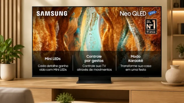 Samsung QN70F 65": Mini LED e Vision AI fazem sentido na sala?