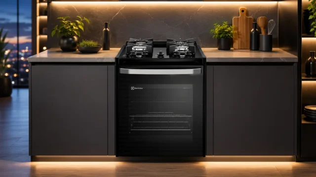Electrolux FE4BB: embutir com 4 bocas e VaporBake