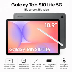 Galaxy Tab S10 Lite: versões cinza para uso diário