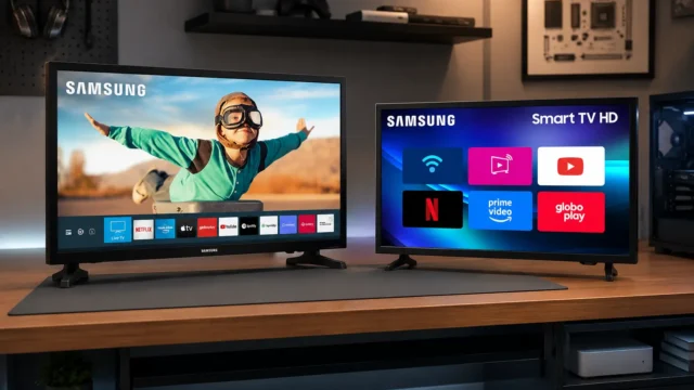 TV 32 Samsung Smart TV: 3 opções para streaming e uso diário