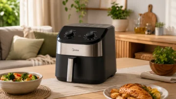 Midea Air Fryer 5,5L: ocupa menos espaço, mas faz sentido para você?