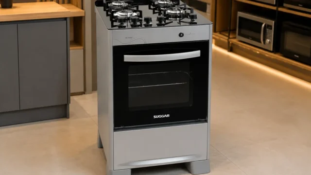 Suggar Fogão Neo Glass: serve bem em cozinhas compactas