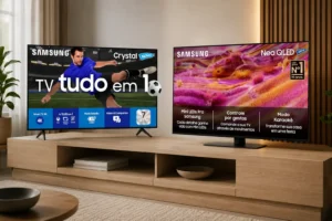 Smart TVs Samsung 43" 4K: 3 opções para streaming e jogos