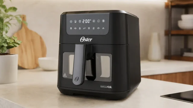 Oster Clear 4,6L com visor: o que muda na prática da air fryer?