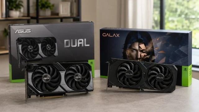 ASUS RTX 5060 OC ou Galax RTX 5060 Ti: construção ou chip Ti?