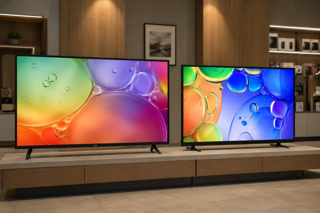 AOC 43S5155 ou Samsung Q5F: Roku TV ou QLED na escolha?