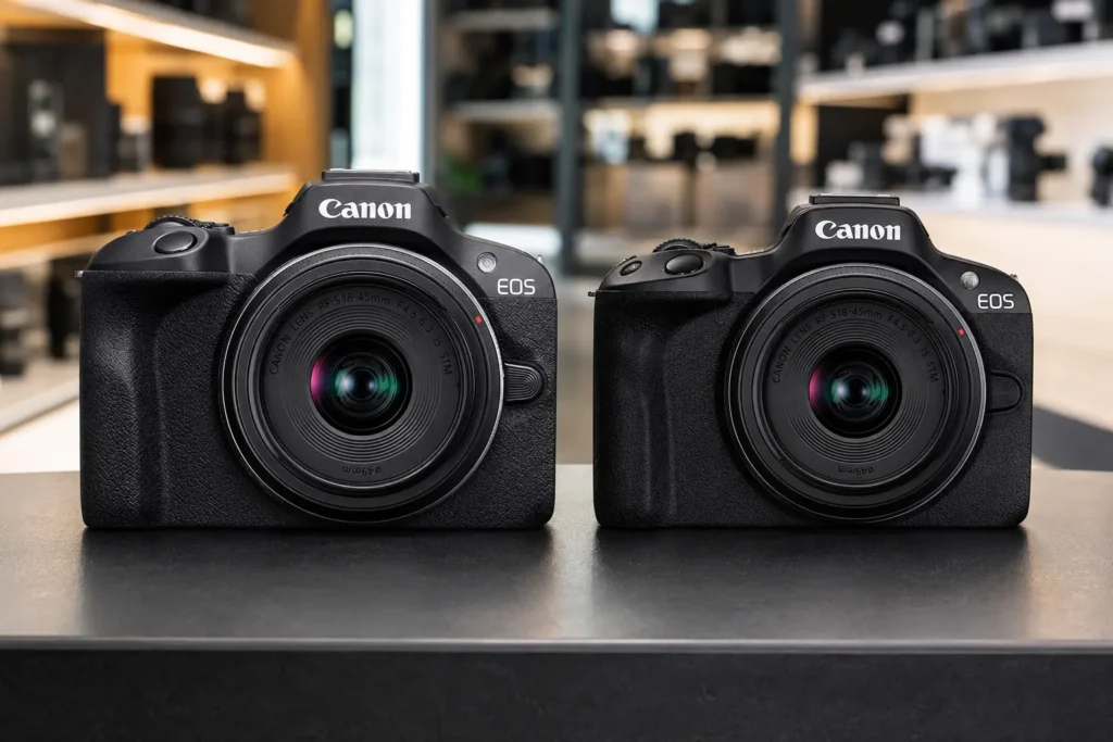 Canon R50 ou R100: quais recursos mudam a escolha?
