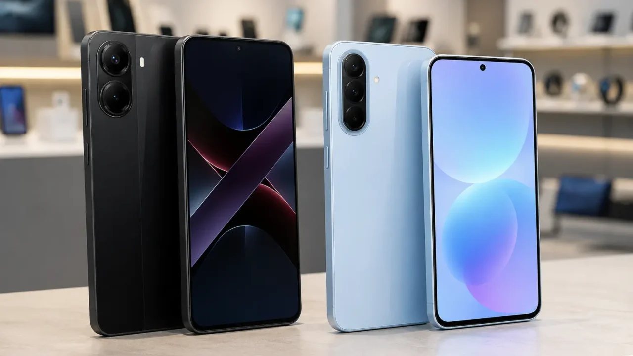Poco X7 Pro ou Galaxy A57: armazenamento ou IA?