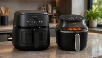 Air Fryer Walita 7,2L ou Philips Série 2000 6,2L: qual capacidade faz mais sentido?