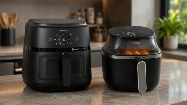 Air Fryer Walita 7,2L ou Philips Série 2000 6,2L: qual capacidade faz mais sentido?