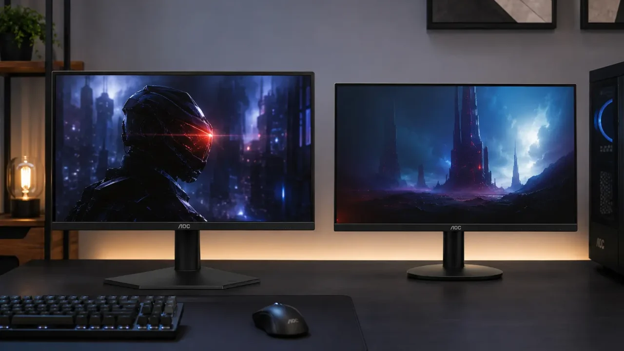 AOC 24G50F vs 27B35H: tela menor e mais rápida ou maior e mais imersivo?