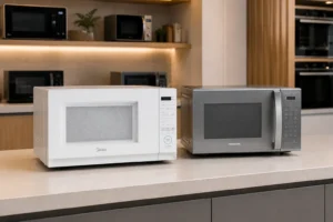 Micro-ondas de 27L: Midea para quem explora, Panasonic para quem simplifica