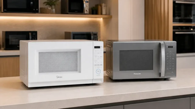 Micro-ondas de 27L: Midea para quem explora, Panasonic para quem simplifica