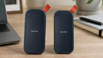 SSD SanDisk de 1 TB ou 2 TB muda conforme o volume de arquivos