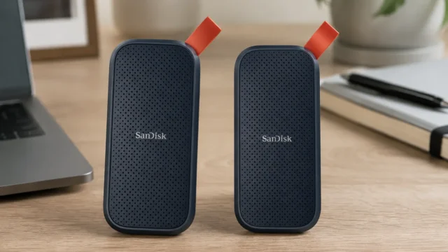 SSD SanDisk de 1 TB ou 2 TB muda conforme o volume de arquivos
