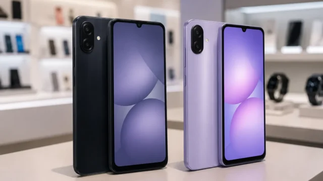 Galaxy A07 Preto ou Violeta: a diferença fica só no acabamento