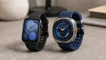 Huawei Watch Fit 5 ou Galaxy Watch Ultra: leveza ou recursos premium